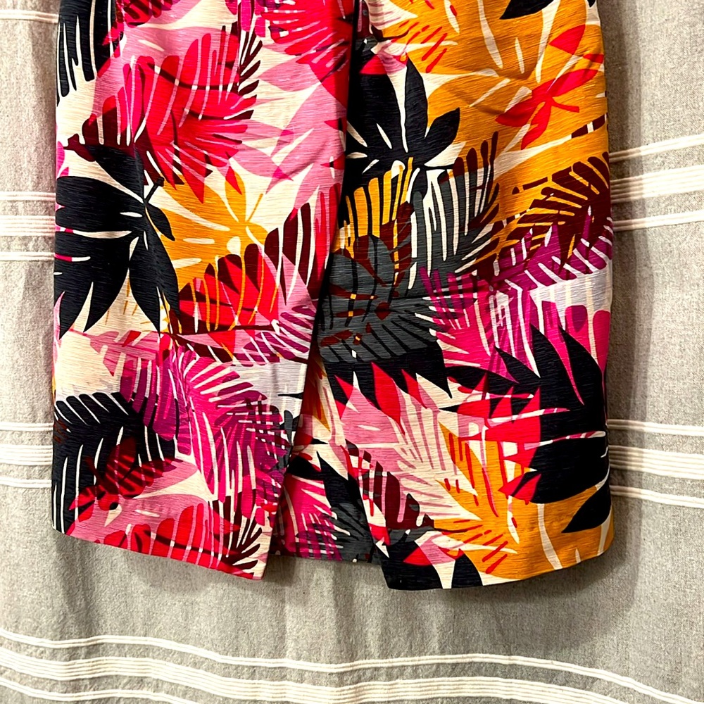 Vintage Banana Republic | Botanical Print Cocktail Mini Dress | Size 6 - Picture 3 of 5